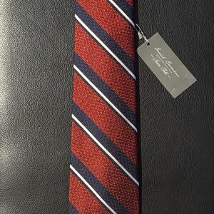 Daniel Cremieux Red and Blue Striped Tie